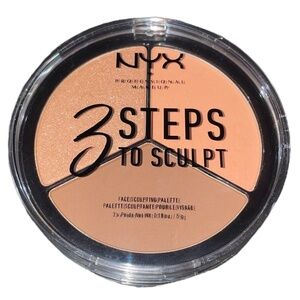 NWT 3 Steps to Sculpt Face Sculpting Palette Powder Highlighter and Cont…
